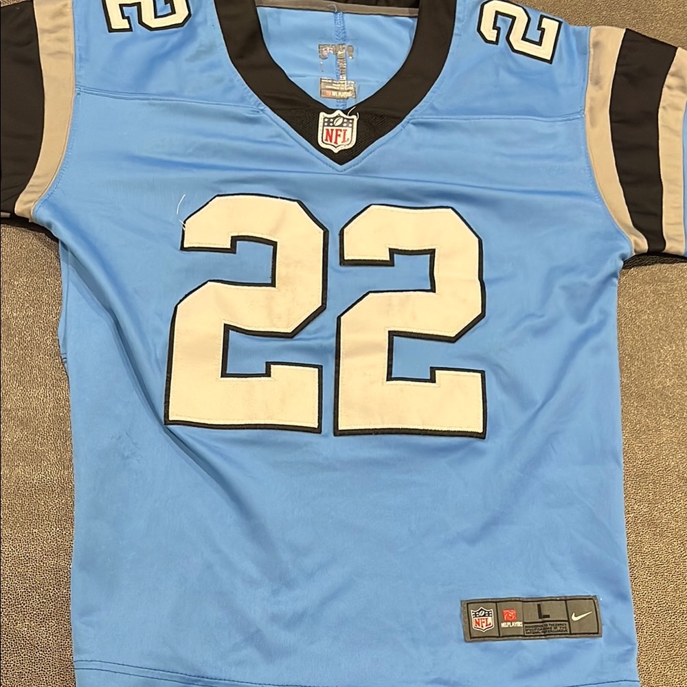 Nike Blue Carolina Panthers Jersey w